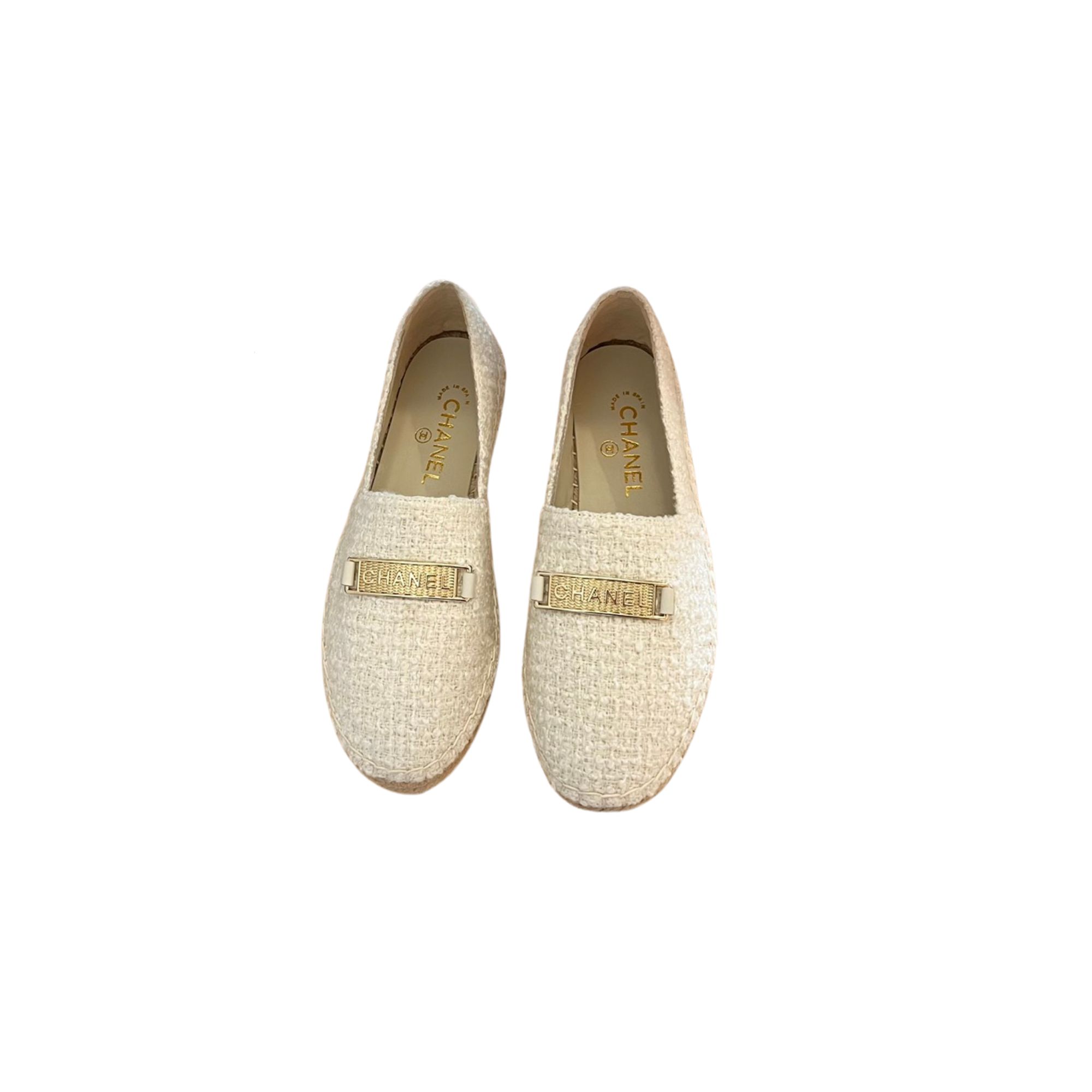 CHANEL ESPADRILLES WHITE G29762