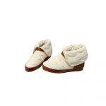 CHLOE MAXIE PADDED ANKLE BOOTS CREAM CHC22W71