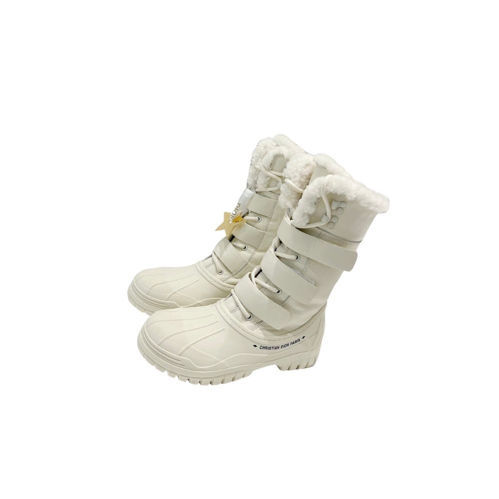 DIOR D-LEADER ANKLE BOOT WHITE KCI733CQC