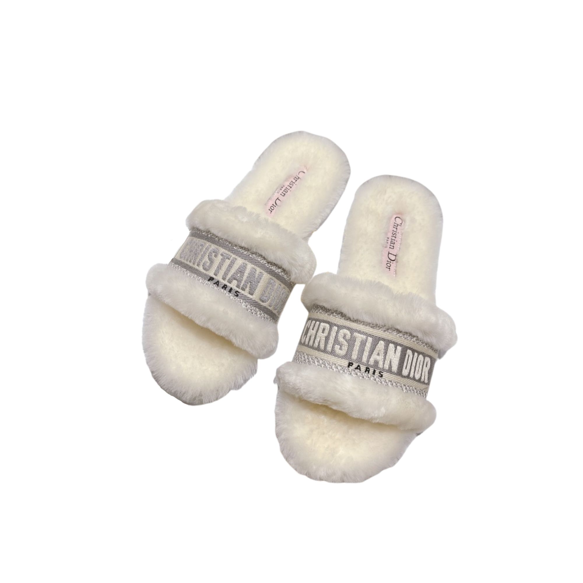 CHRISTIAN DIOR DWAY SLIDE WHITE KCQ551ESK