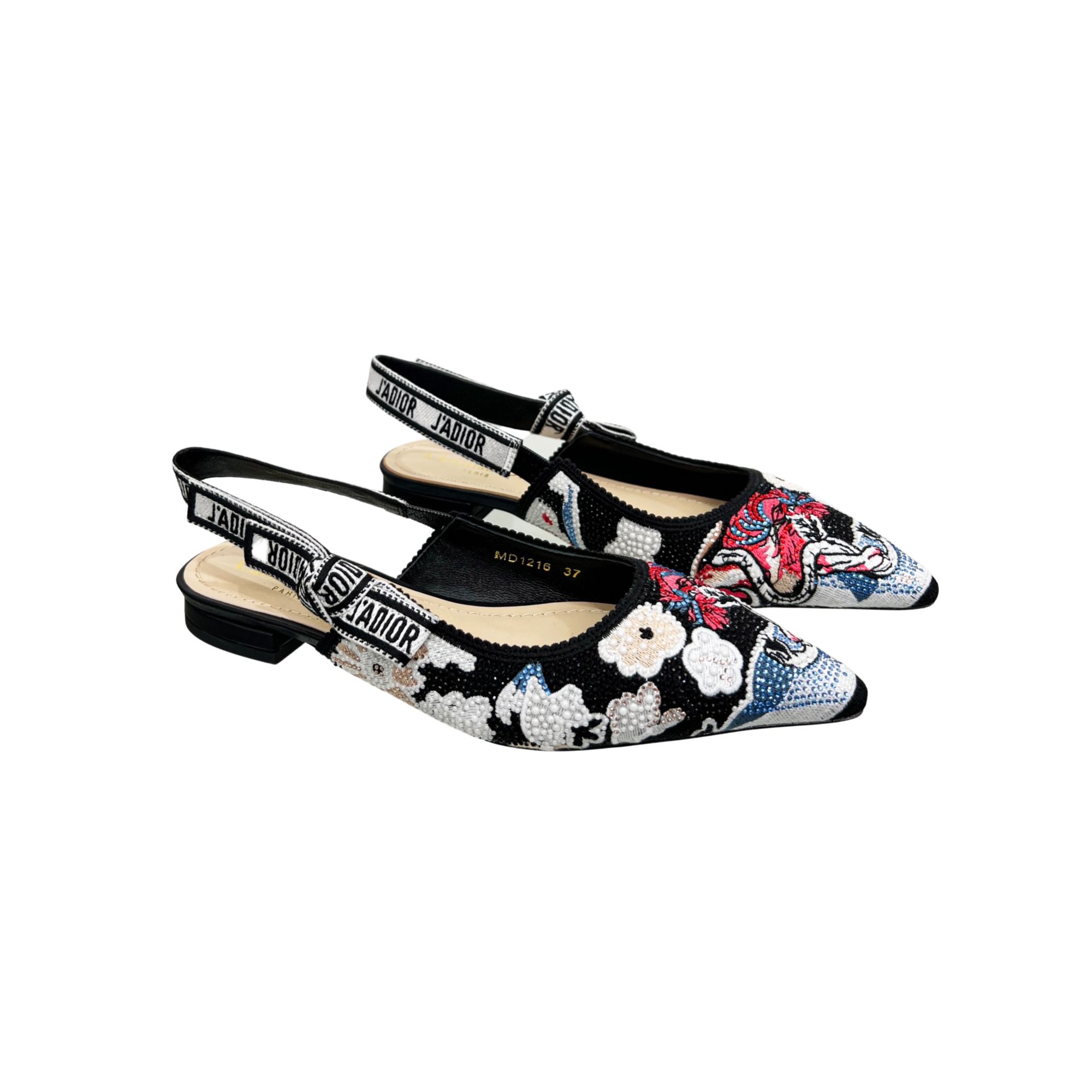 DIOR J'ADIOR SLINGBACK PUMP MULTICOLOR KCP761GRY