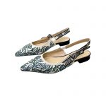 DIOR J'ADIOR SLINGBACK PUMP GREEN AND GREY KCP762BXE