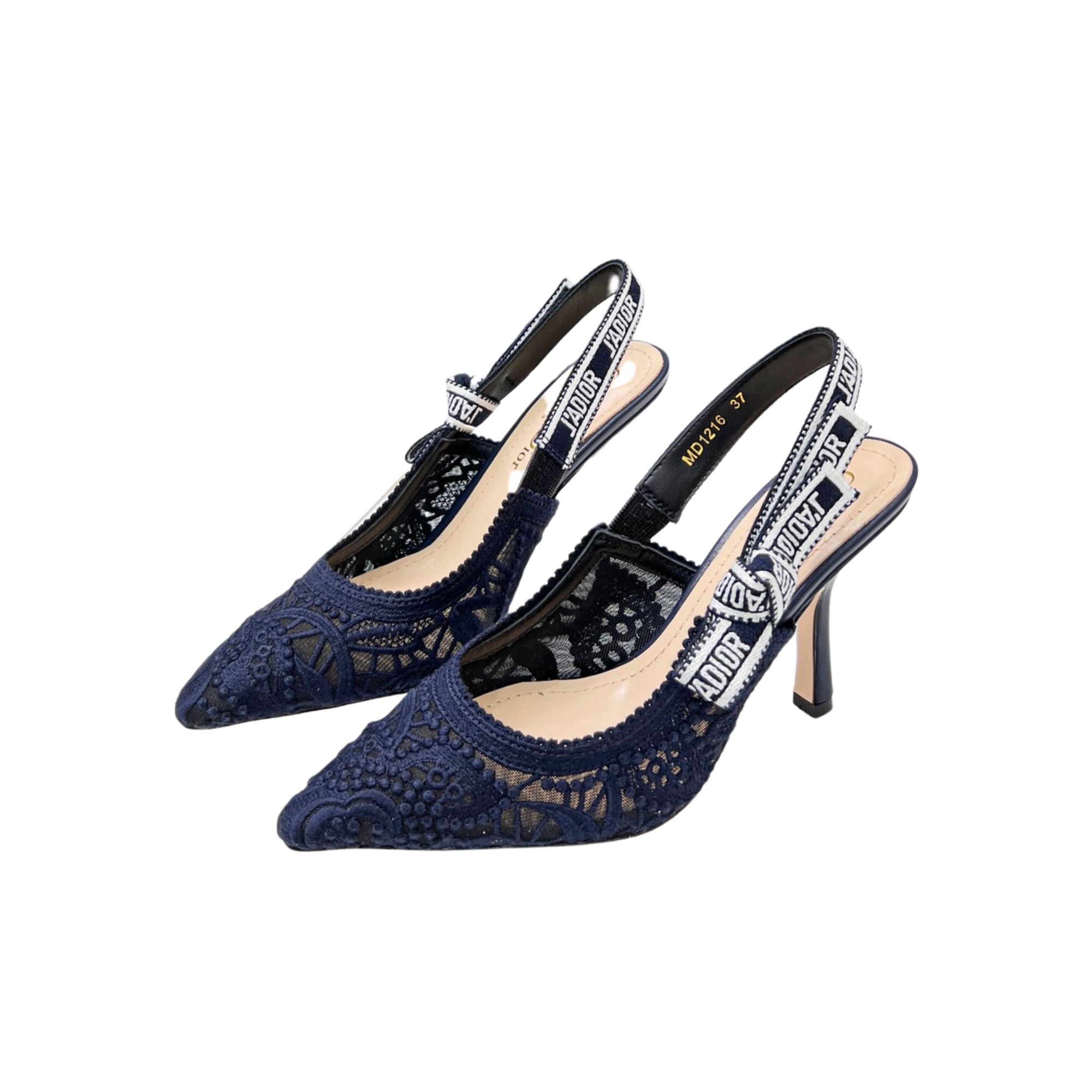 DIOR J'ADIOR SLINGBACK PUMP NAVY BLUE KDP945MCM