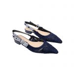 DIOR J'ADIOR SLINGBACK PUMP NAVY BLUE KDP945MCM