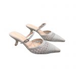 DIOR CAPTURE HEELED MULE GREY KCP927SRY