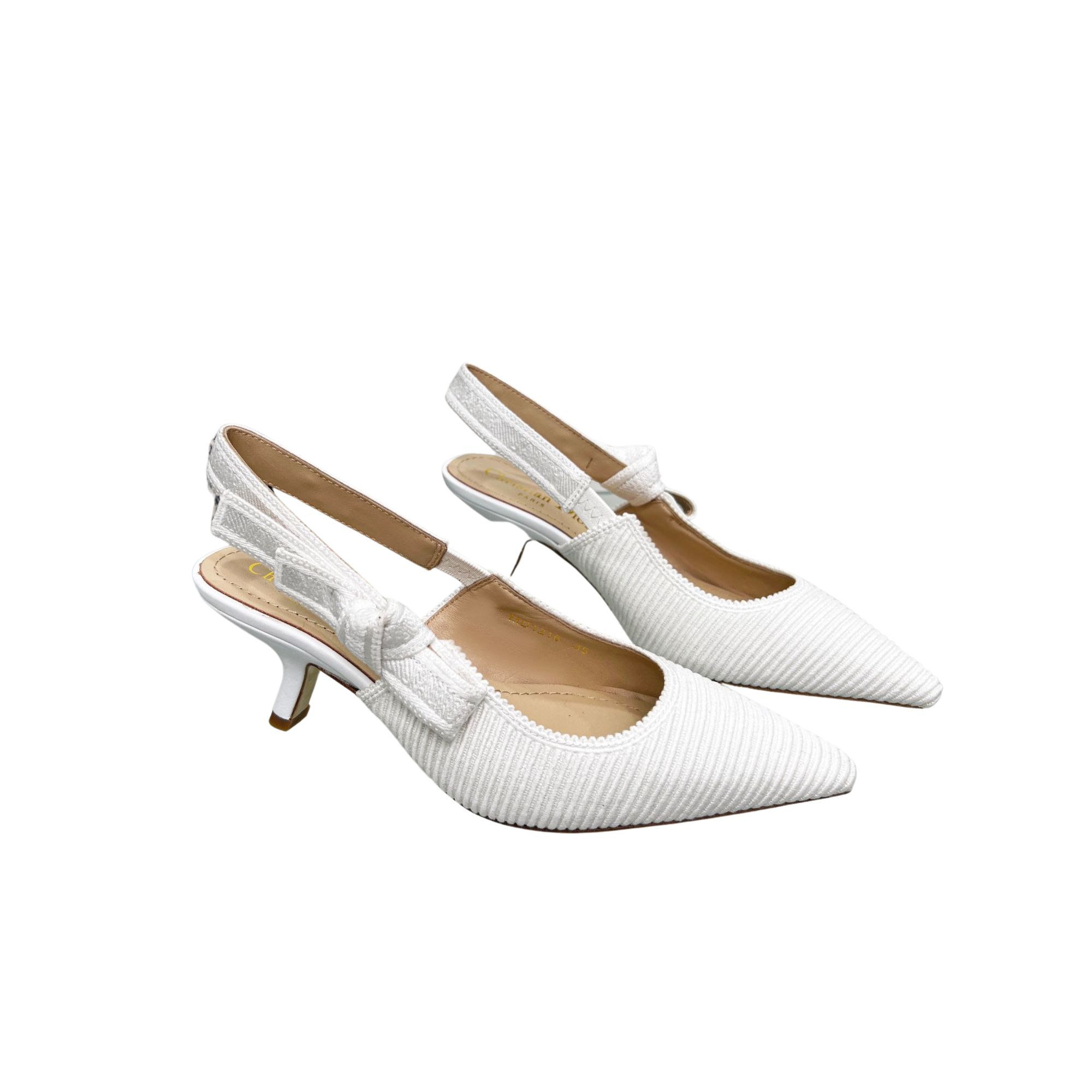 DIOR J'ADIOR SLINGBACK PUMP WHITE KDC201TFL