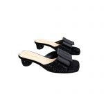 DIOR IDYLLE HEELED SLIDE BLACK KCQ768CST