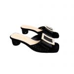 DIOR IDYLLE HEELED SLIDE BLACK KCQ768CST