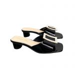 DIOR IDYLLE HEELED SLIDE BLACK KCQ768CST