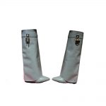 GIVENCHY SHARK LOCK BOOTS IN BOX GREY BE702NE1NG