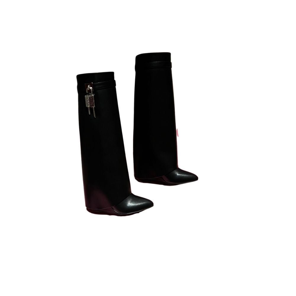 GIVENCHY SHARK LOCK BOOTS BLACK BE702NE1NG