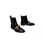 GIVENCHY CHAIN LEATHER CHELSEA BOOTS BLACK BH603BH135