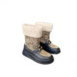 GUCCI FRIA WOOL ANKLE BOOT BEIGE 550036