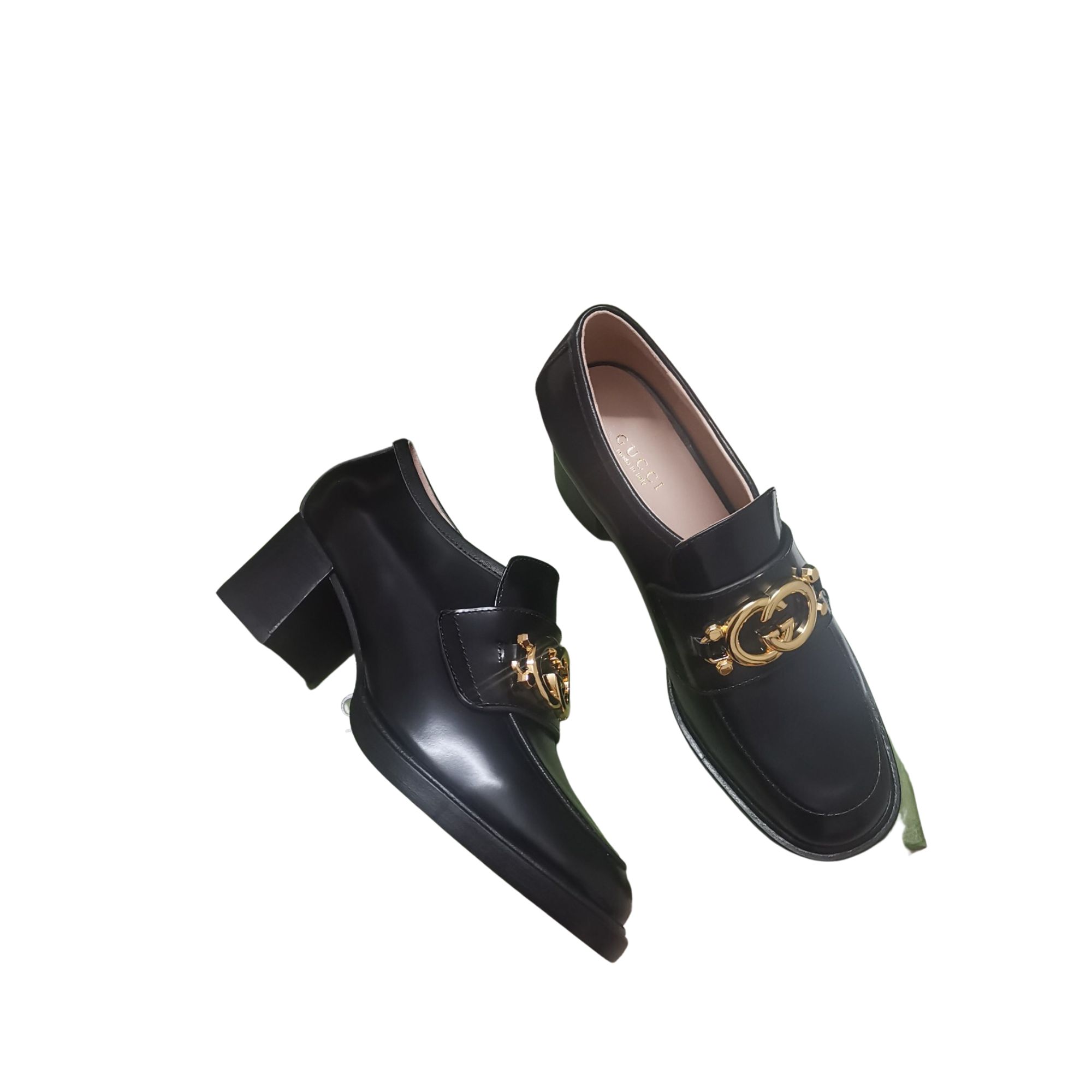 GUCCI LOAFER WITH INTERLOCKING G BLACK 719846