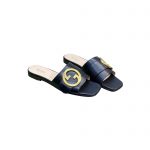 GUCCI DOUBLE G SLIDE BLACK 646169