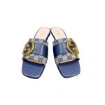GUCCI DOUBLE G SLIDE BLUE 646169