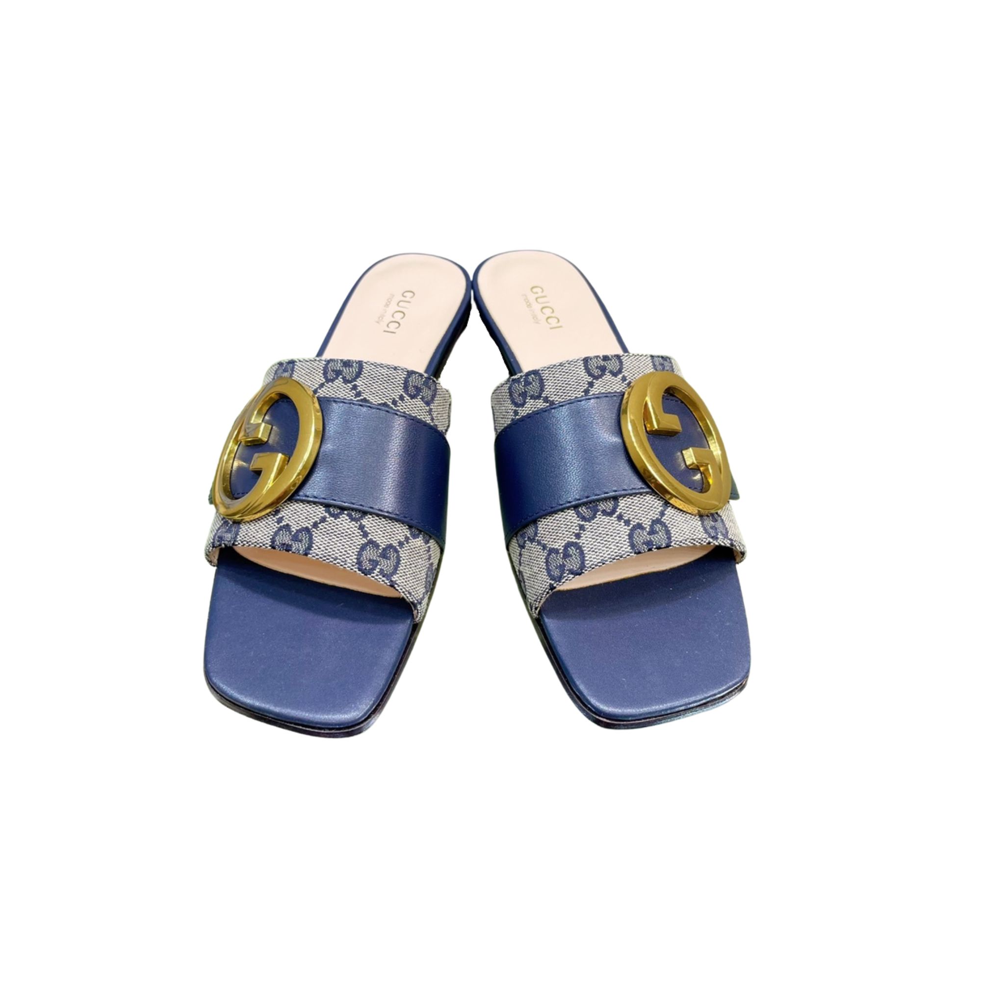 GUCCI DOUBLE G SLIDE BLUE 646169