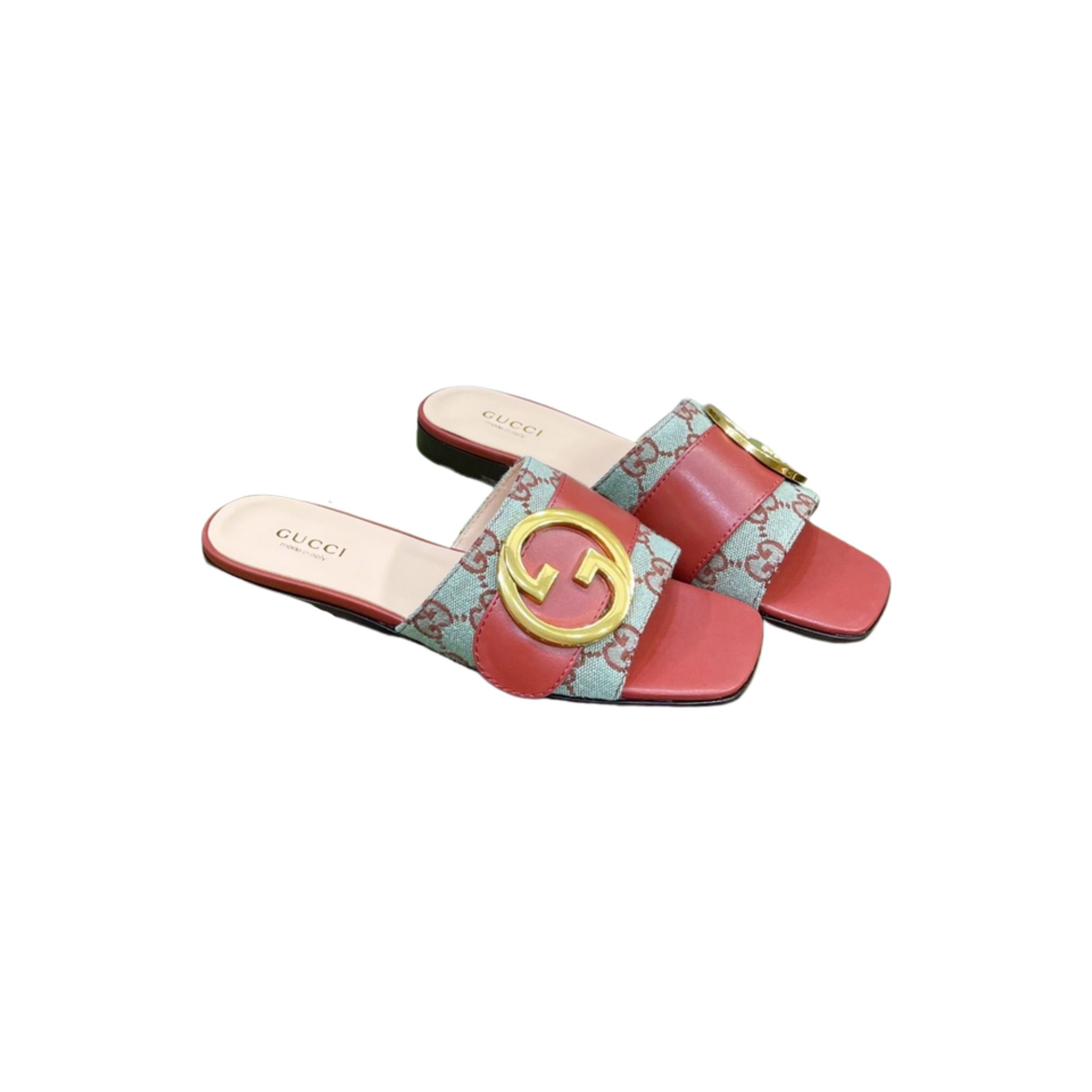 GUCCI DOUBLE G SLIDE RED 646169