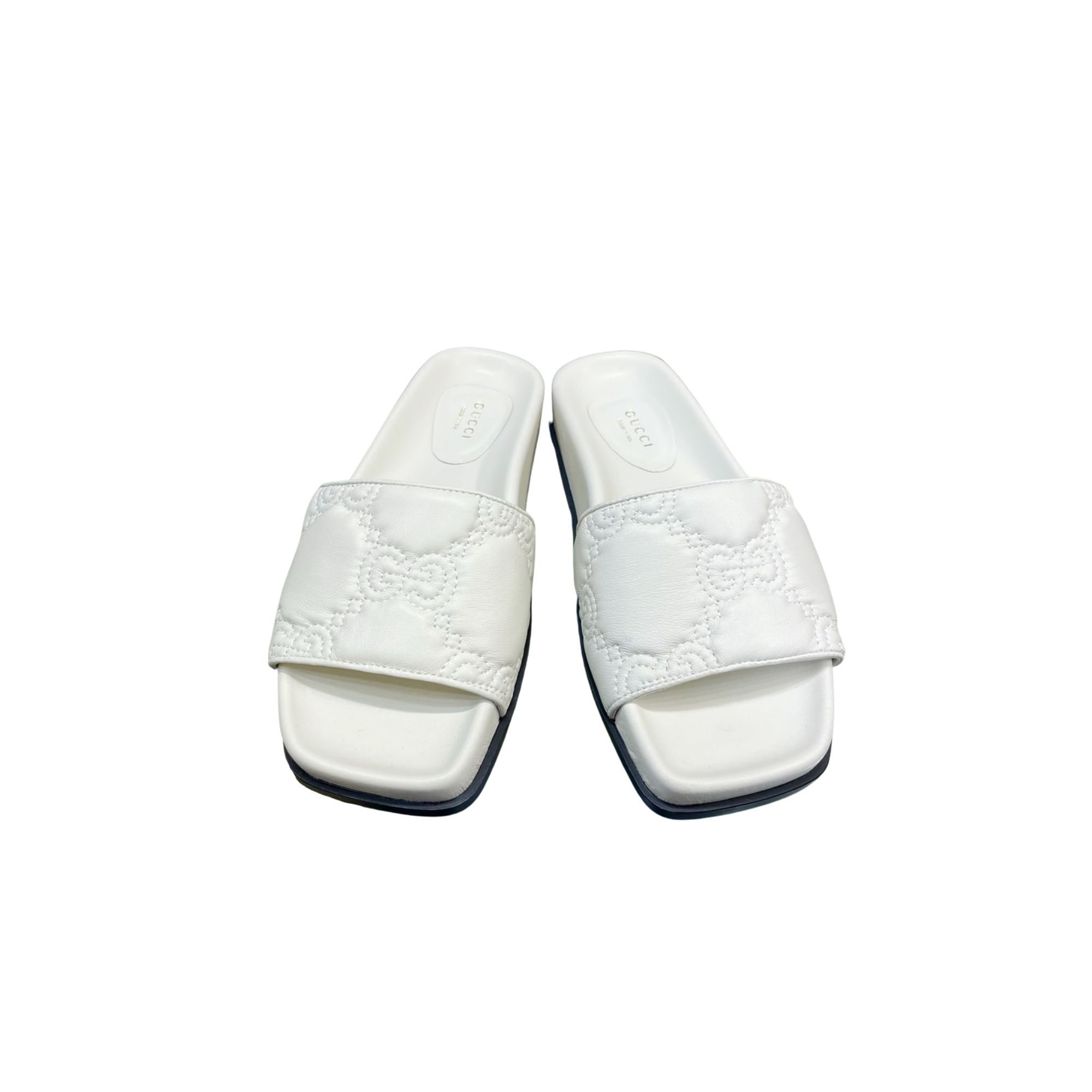 GUCCI GG SLIDE SLIDE WHITE 573922