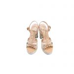 GUCCI SUPREME PLATFORM SANDALS BROWN ‎730022
