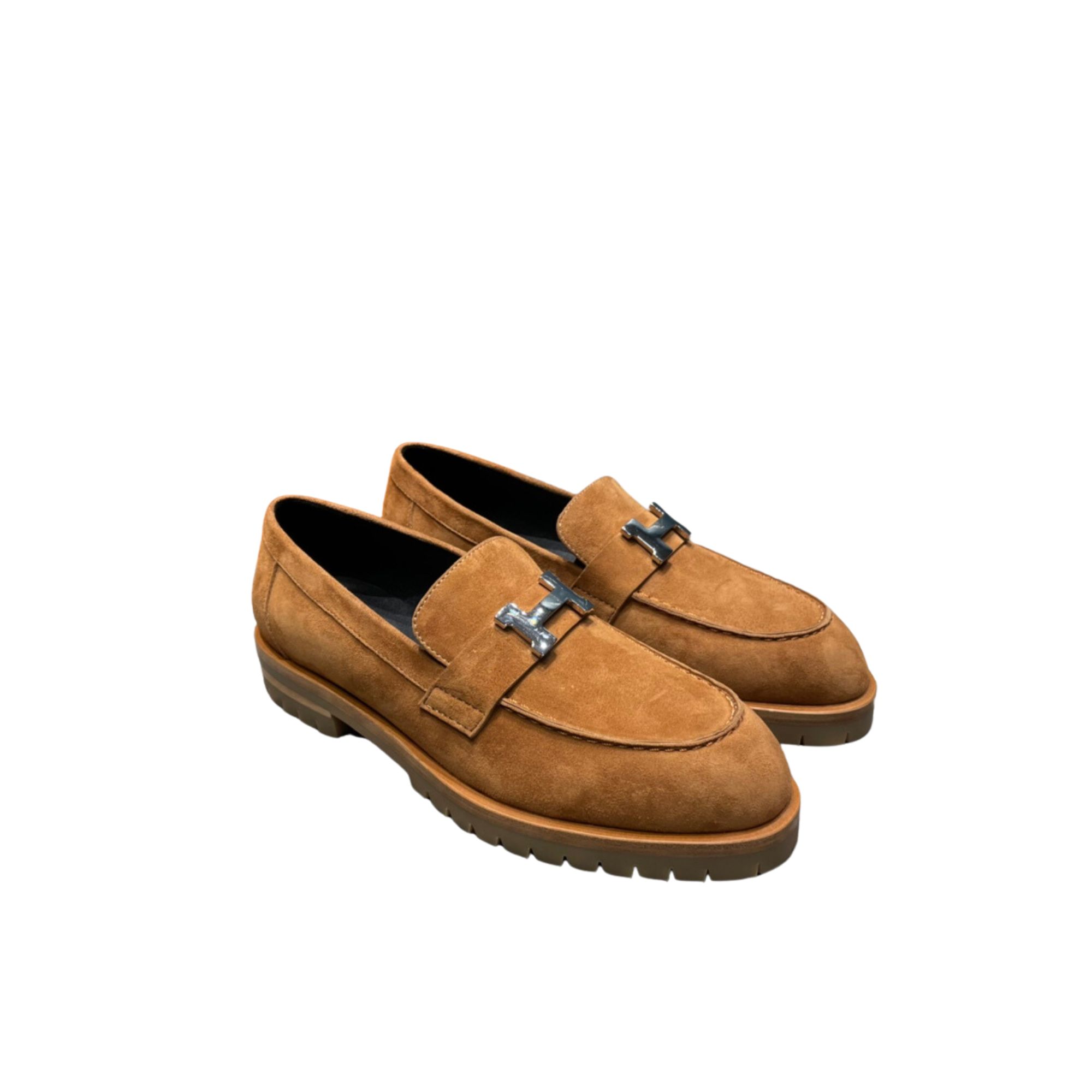 HERMES FAUBOURG LOAFER NATUREL ‎H222054Z