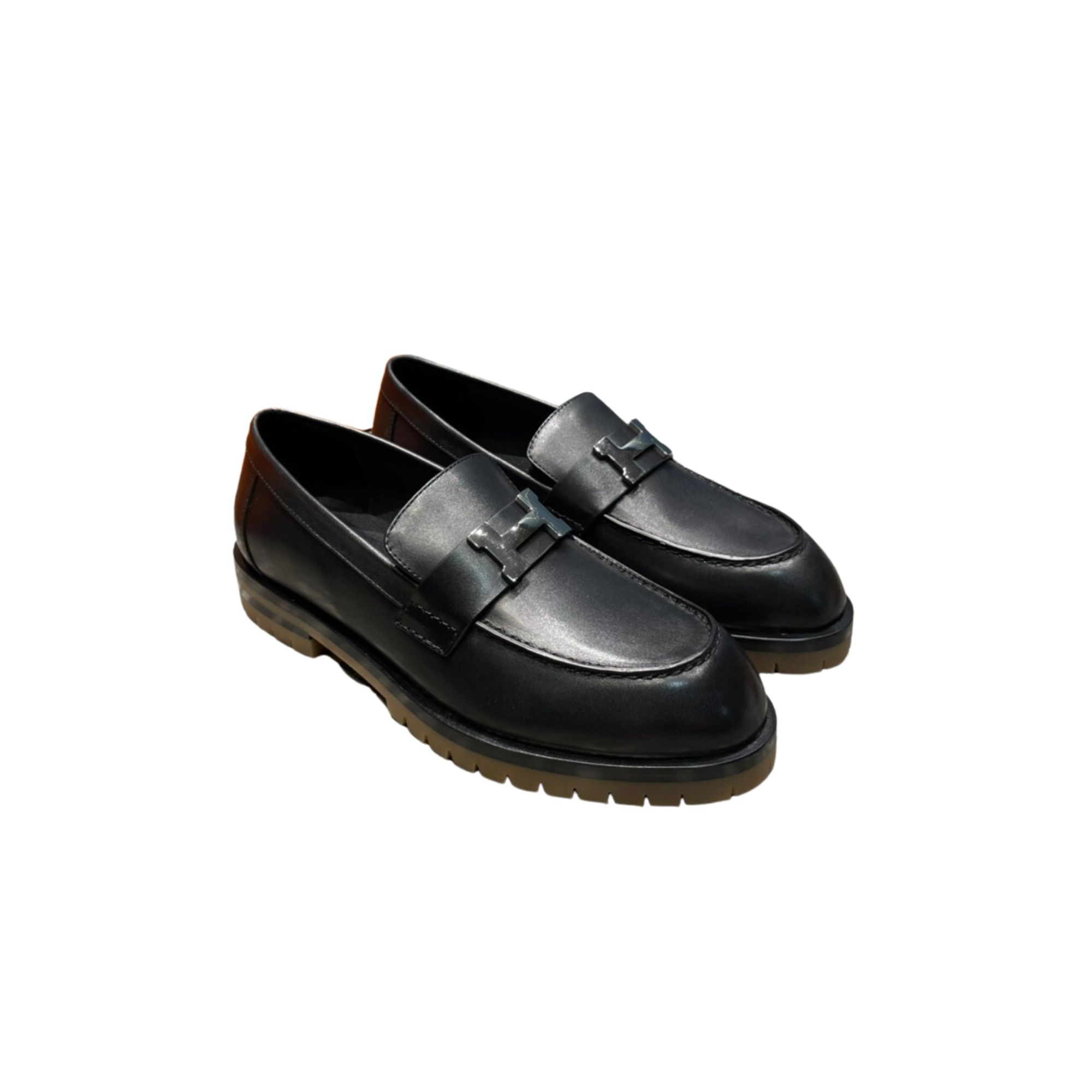 HERMES FAUBOURG LOAFER BLACK ‎H222054Z
