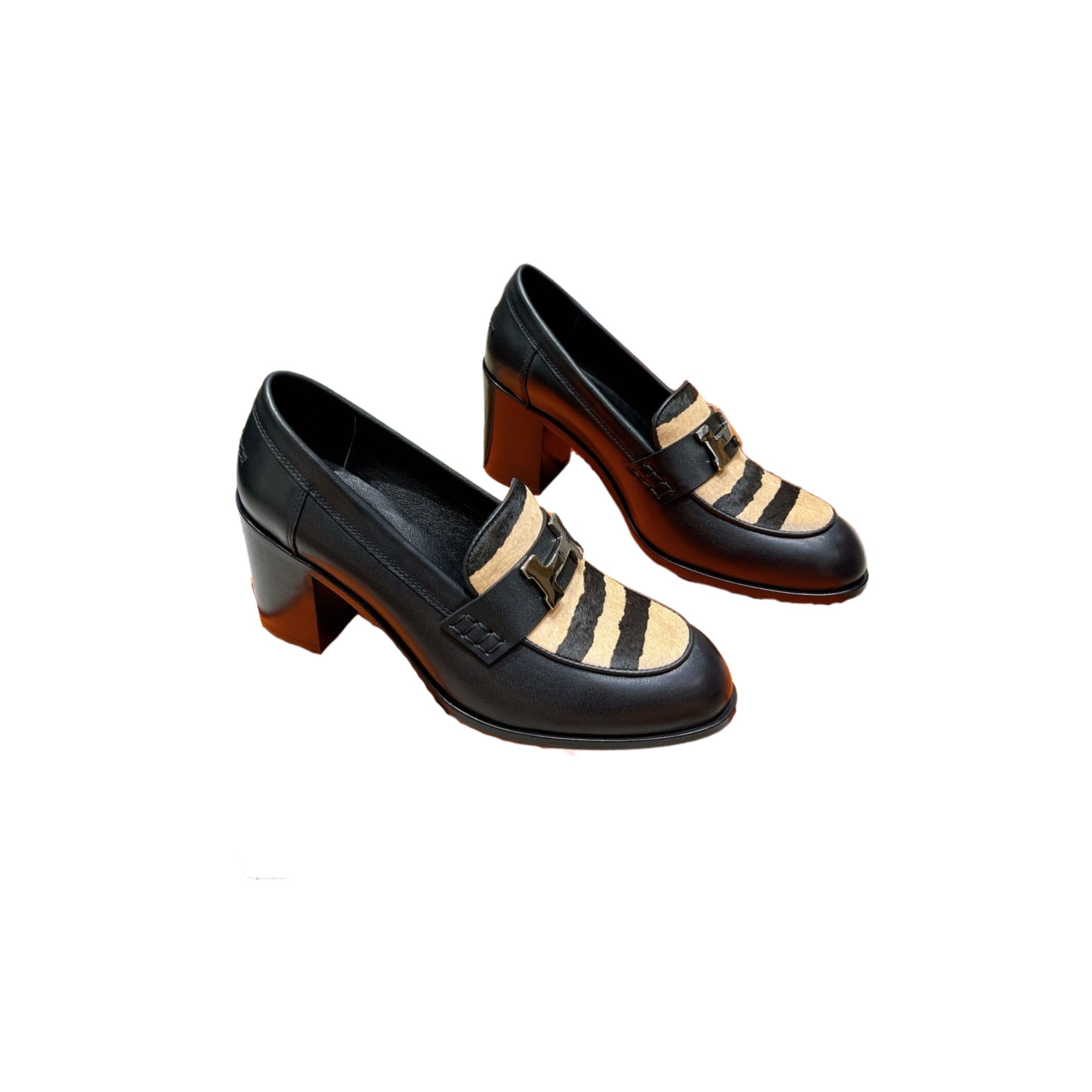 HERMES ELYSEE 70 LOAFER BLACK H221066Z