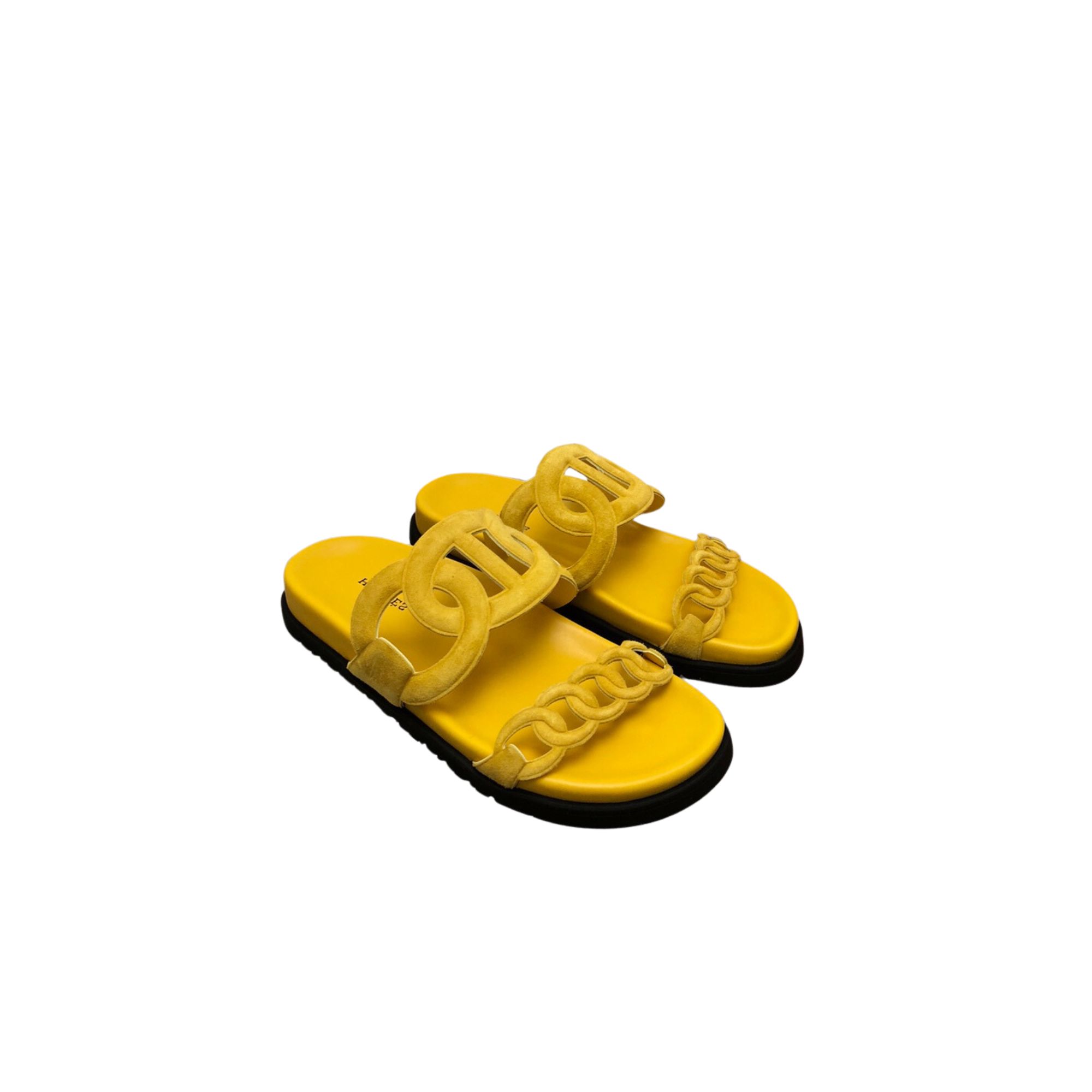 HERMES EXTRA SANDAL YELLOW H222153Z