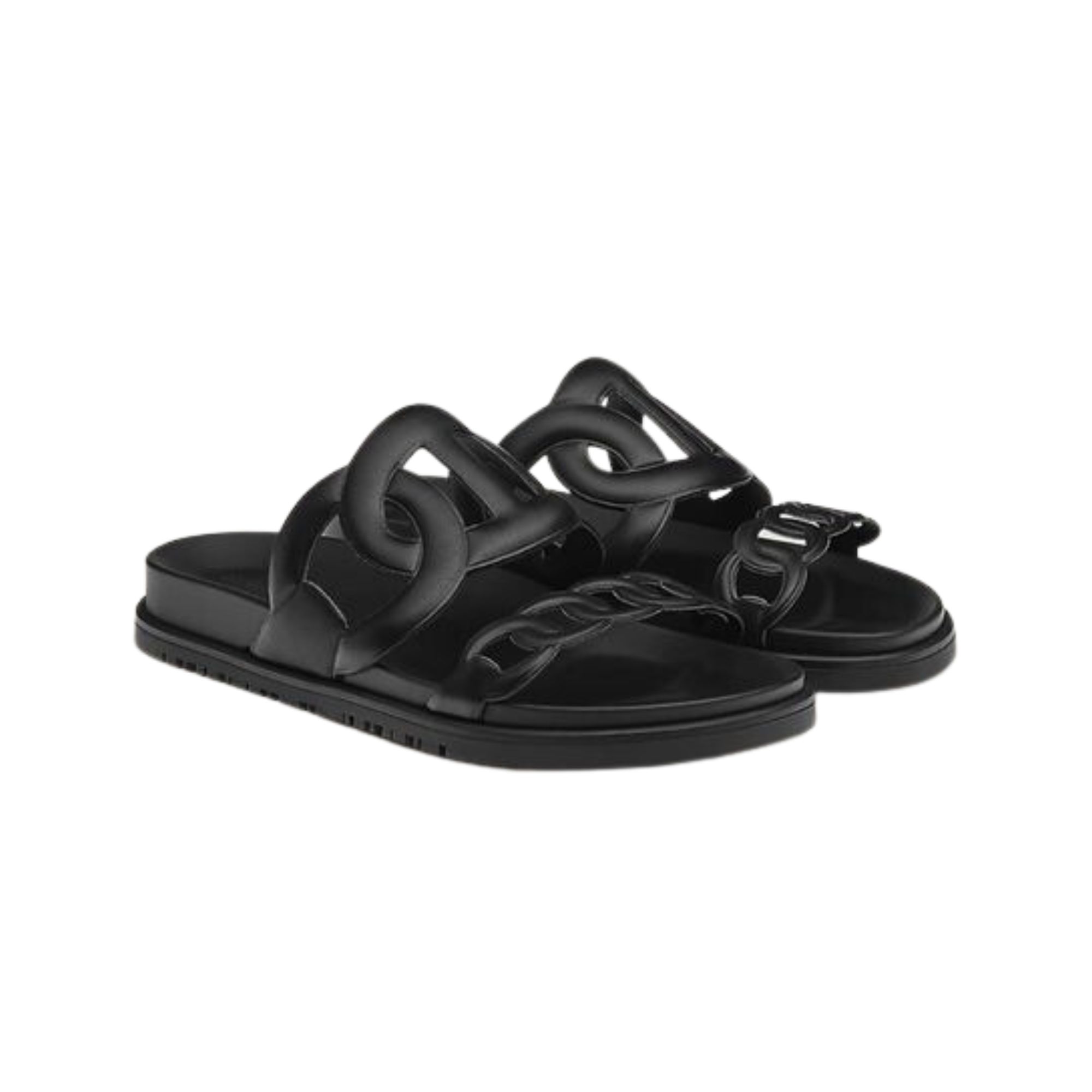HERMES EXTRA SANDAL BLACK H222153Z