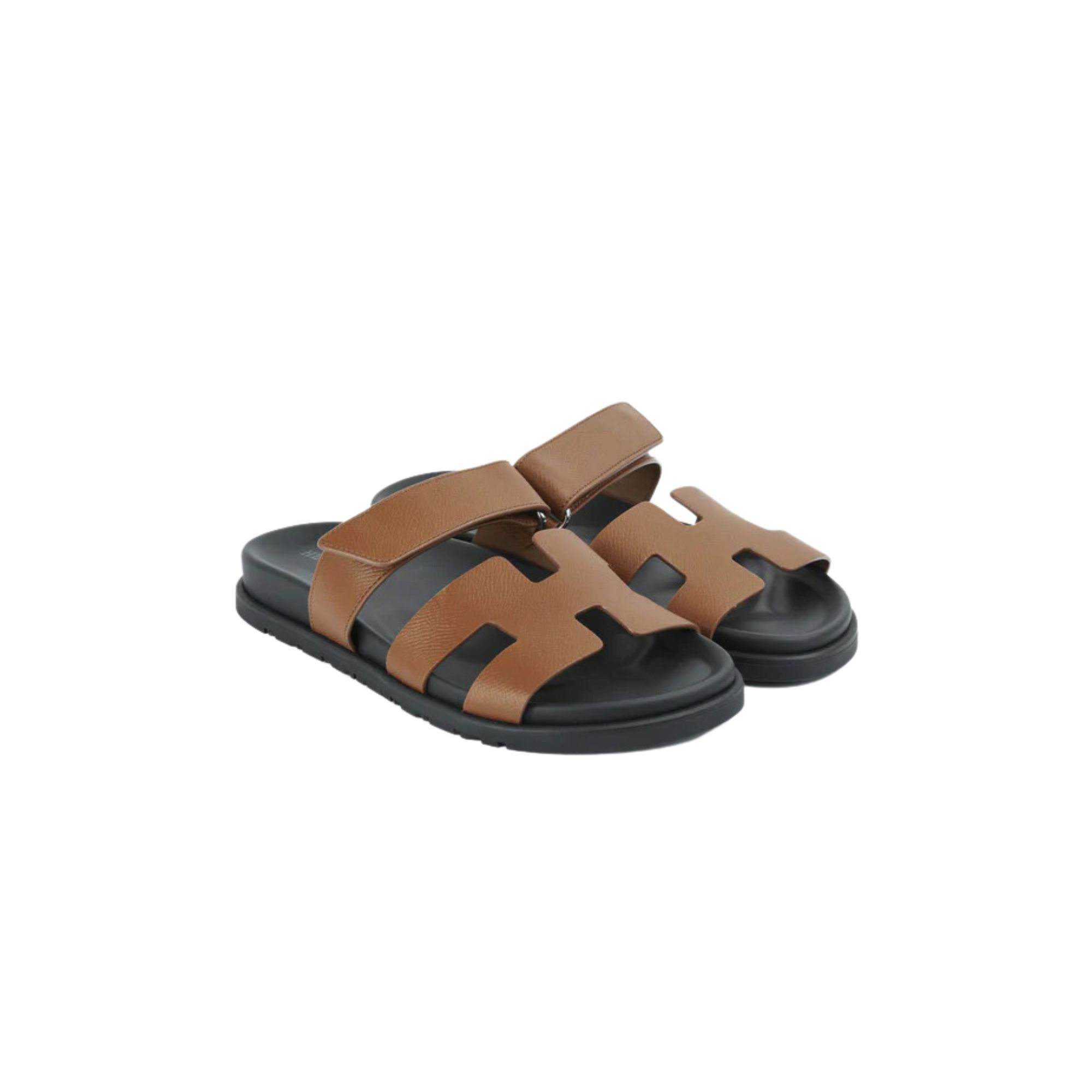 HERMES CHYPRE SANDAL BROWN H222153Z