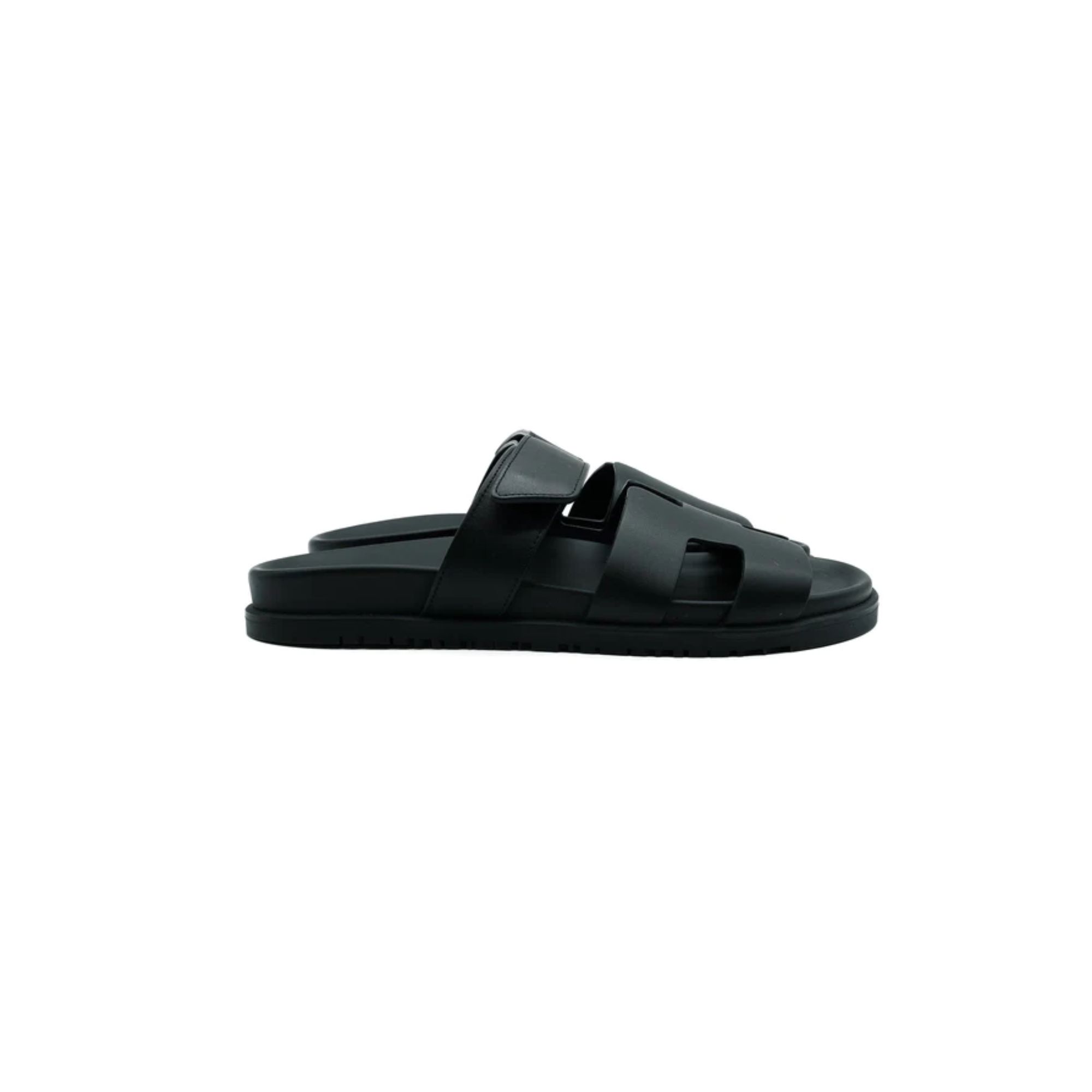 HERMES CHYPRE SANDAL BLACK H222153Z