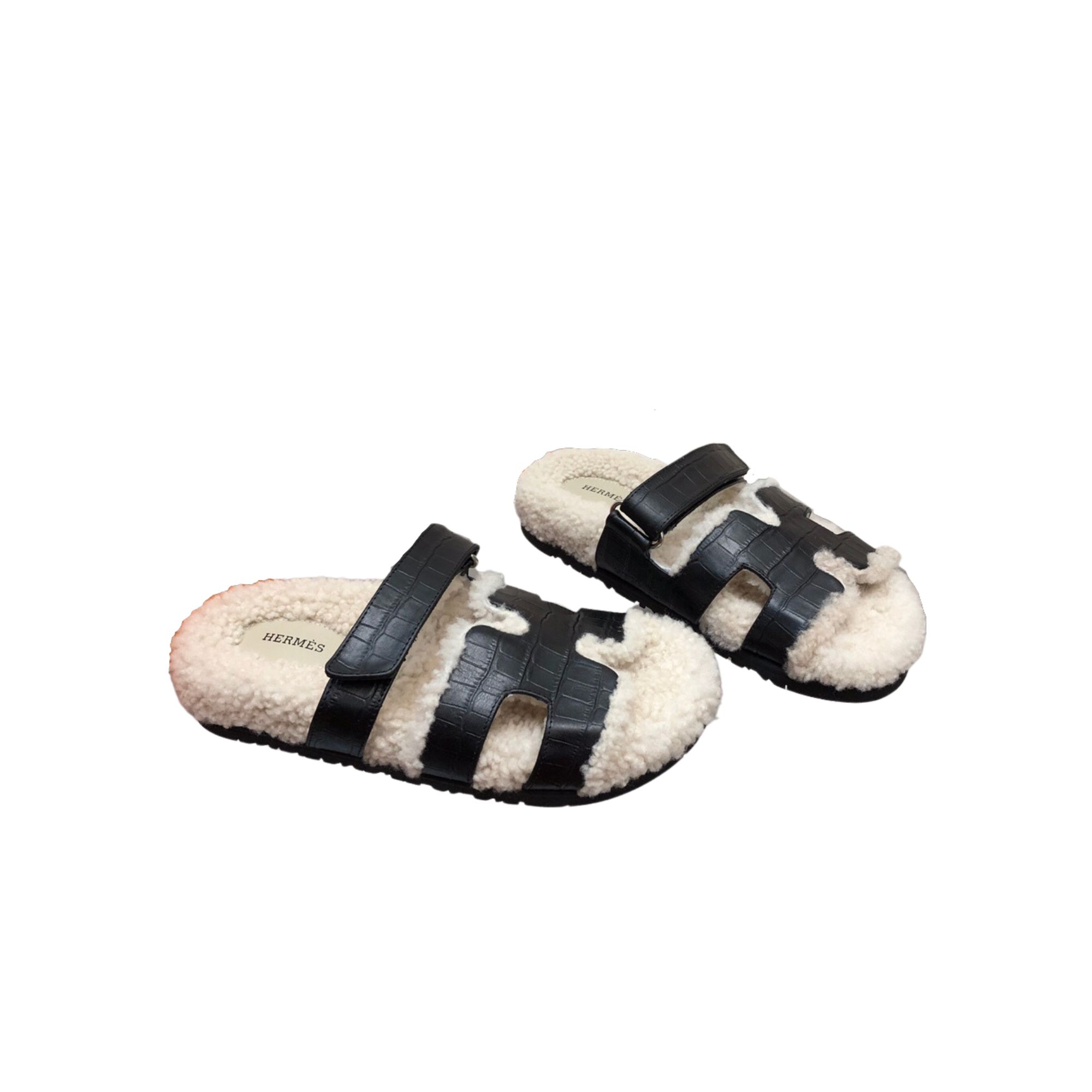 HERMES CHYPRE SANDAL BLACK H222153Z