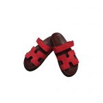 HERMES CHYPRE SANDAL RED H222153Z
