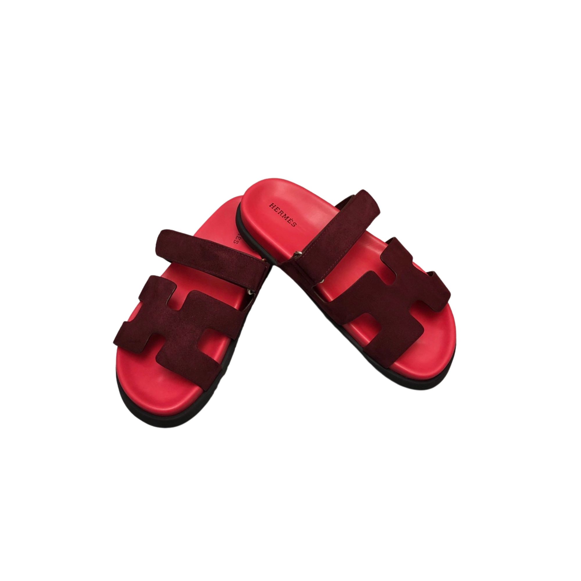 HERMES CHYPRE SANDAL RED H222153Z