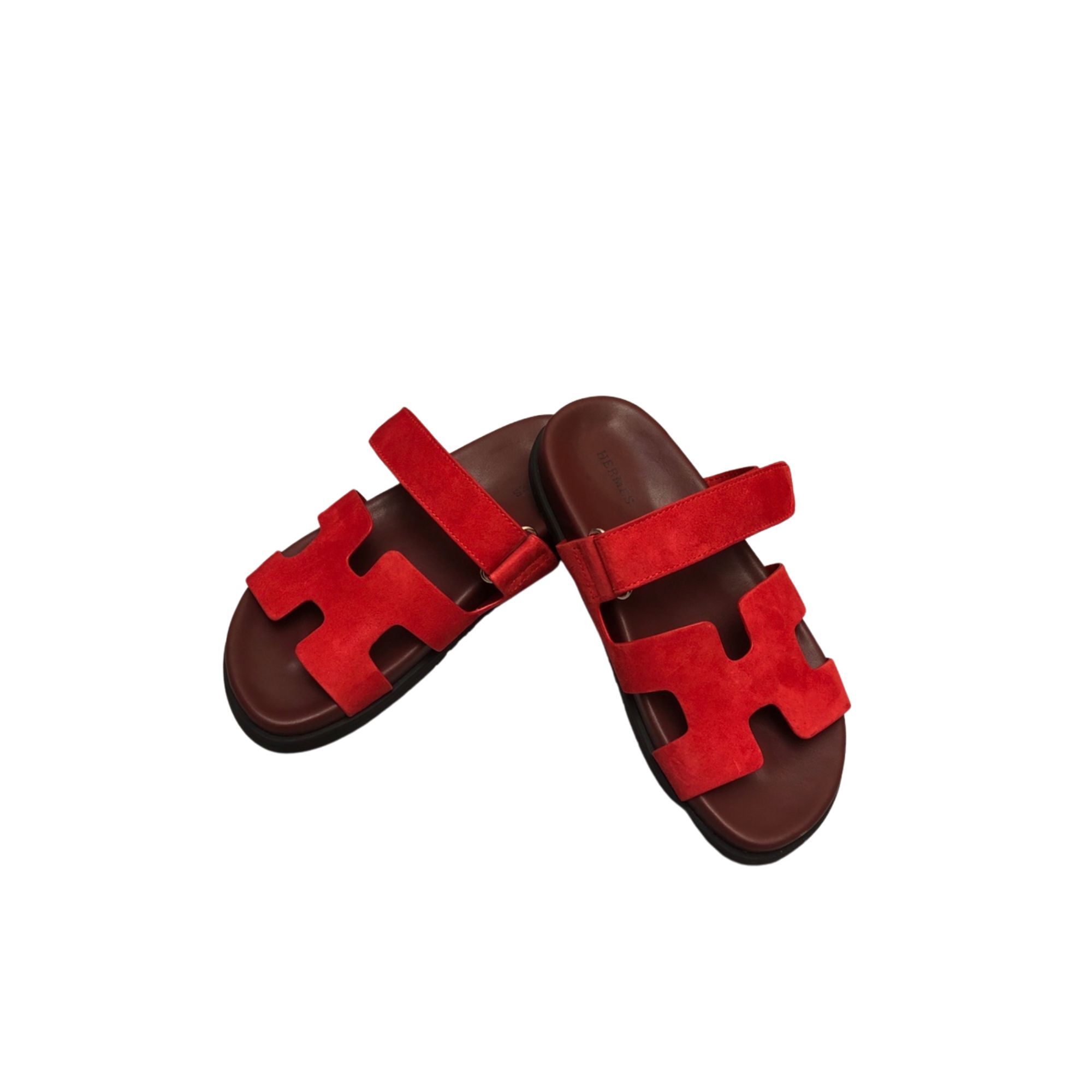 HERMES CHYPRE SANDAL RED H222153Z