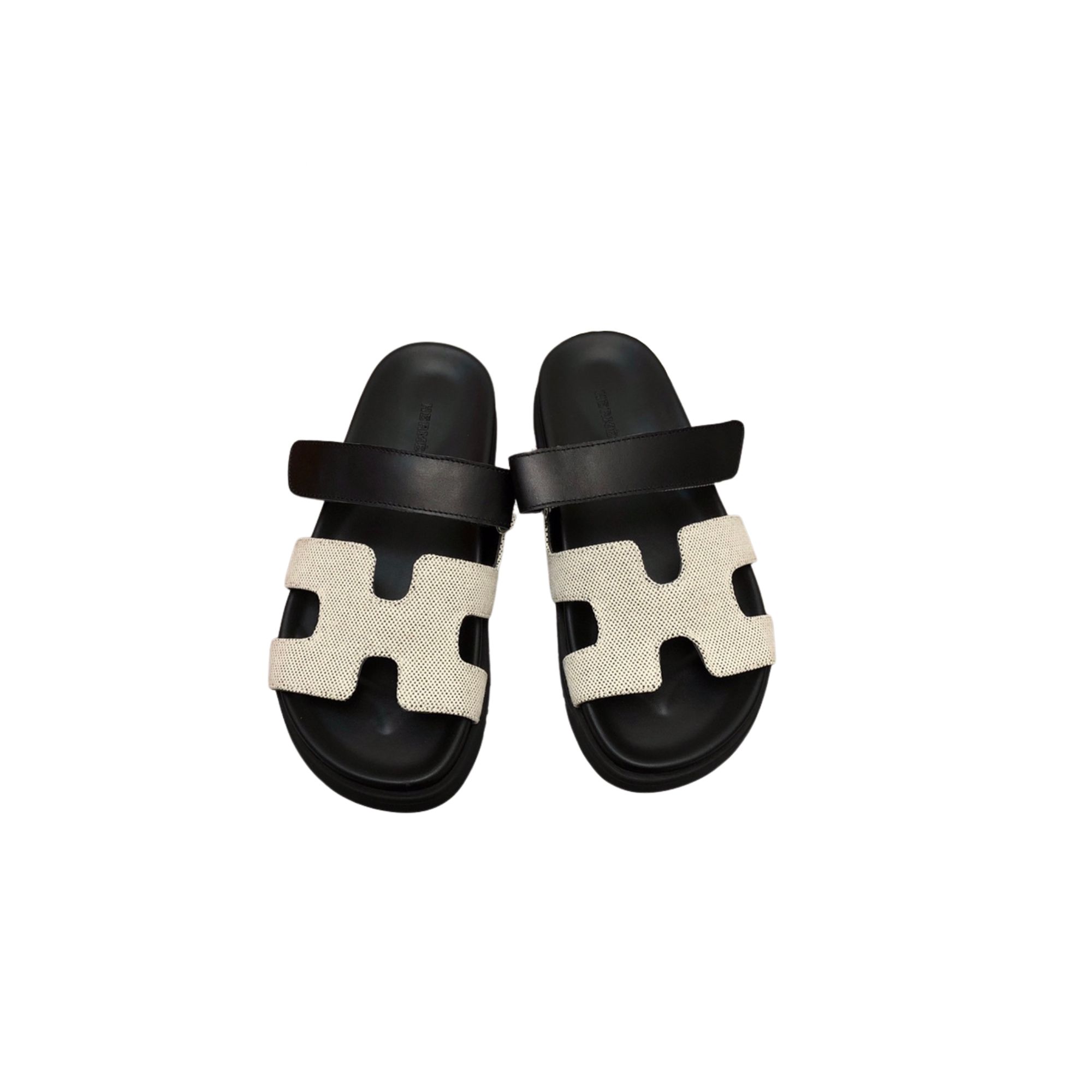 HERMES CHYPRE SANDAL BLACK H222153Z