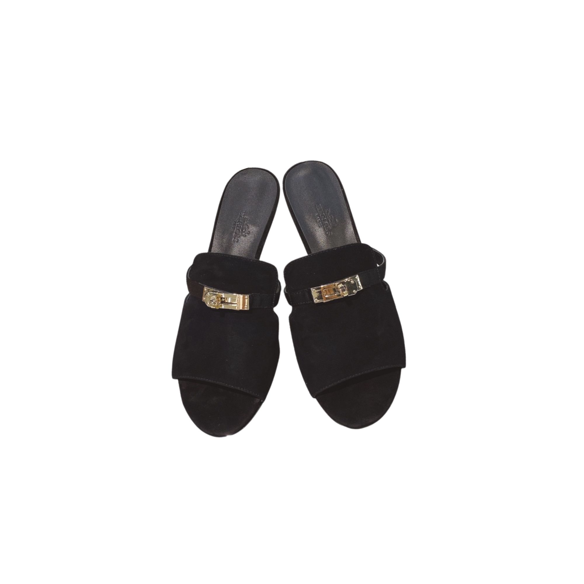 HERMES CUTE SANDAL BLACK H212221Z