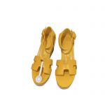 HERMES ELDA ESPADRILLES MUSTARD H221143Z