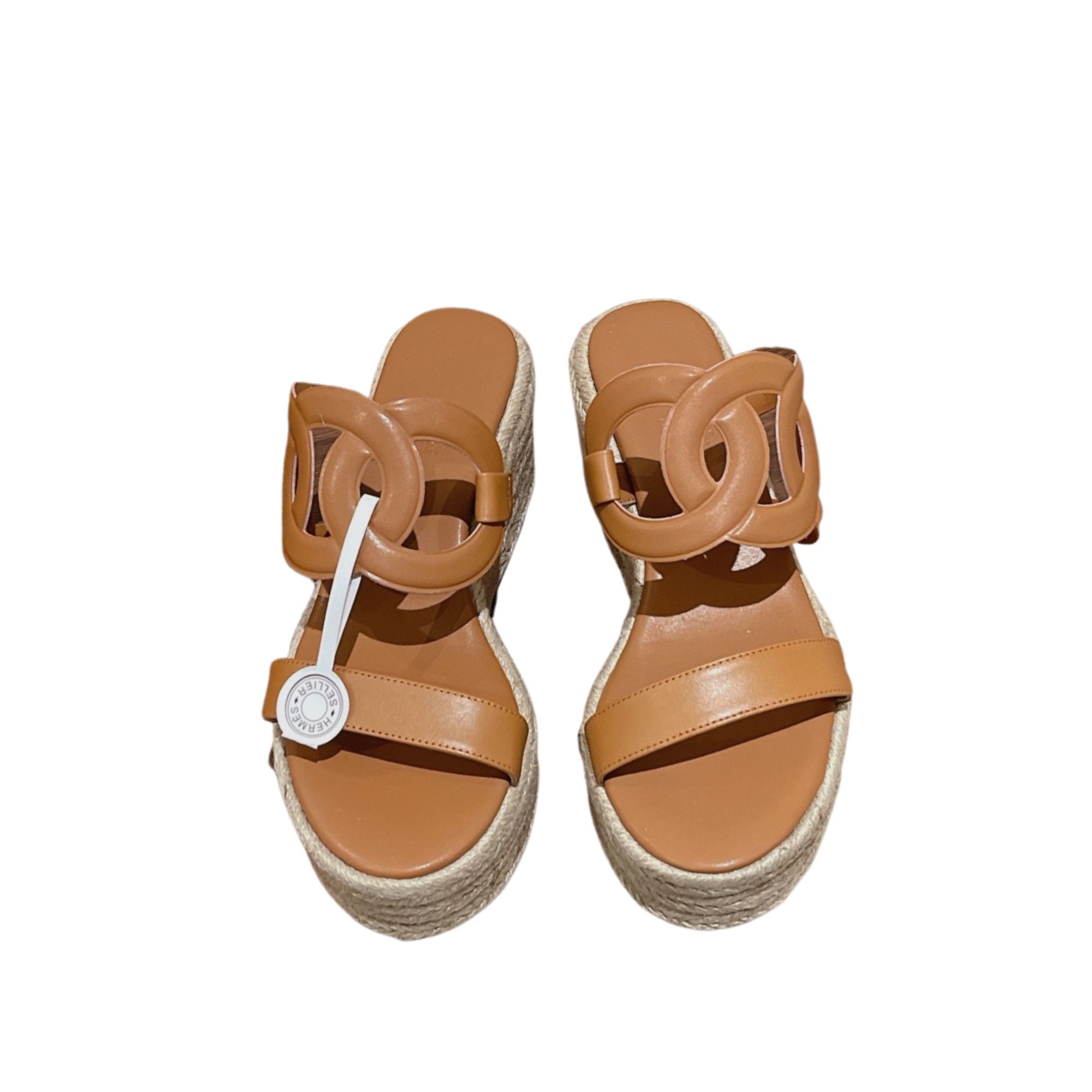 HERMES FIGARI 55 SANDAL BROWN H222149Z