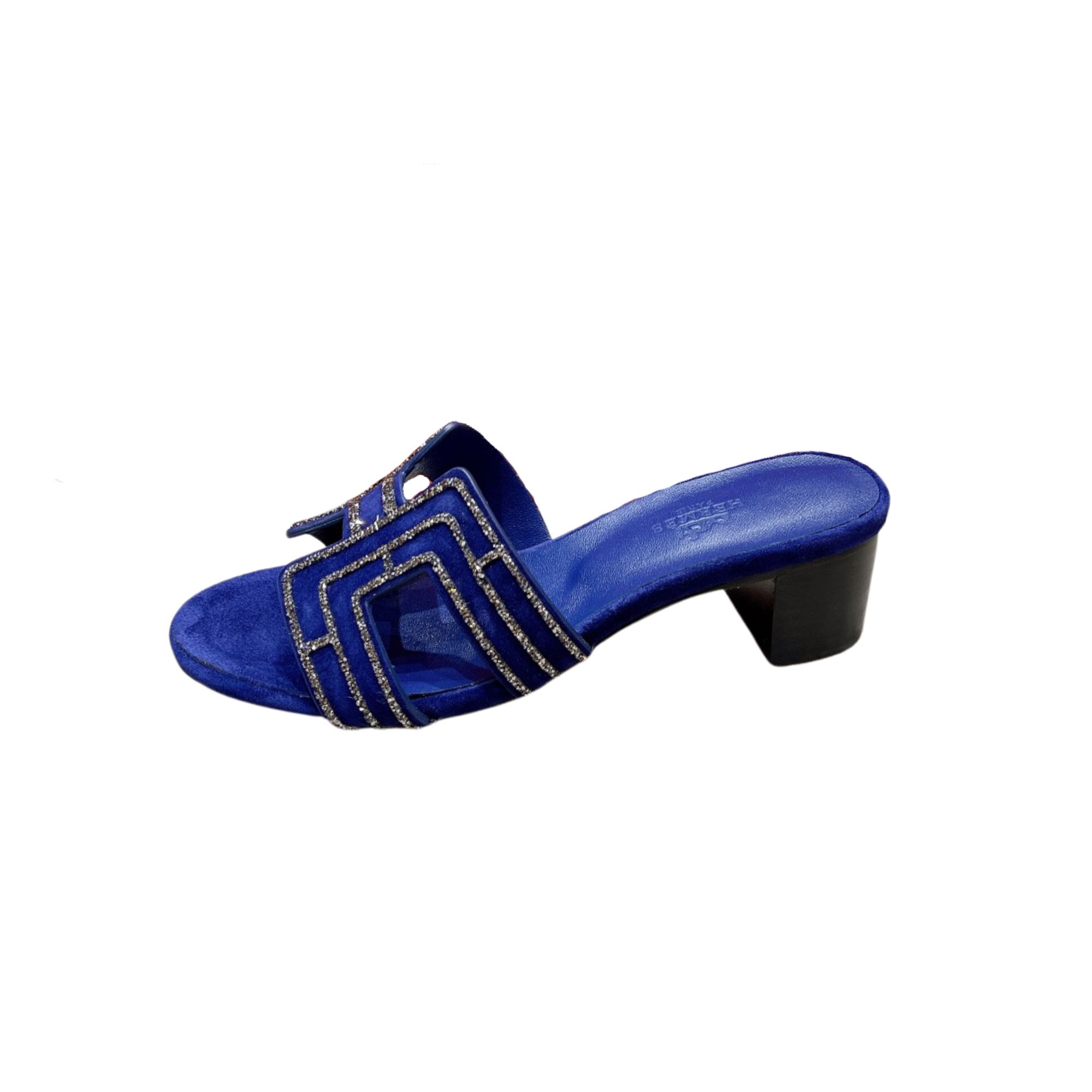 HERMES OASIS SANDAL BLUE H221257Z