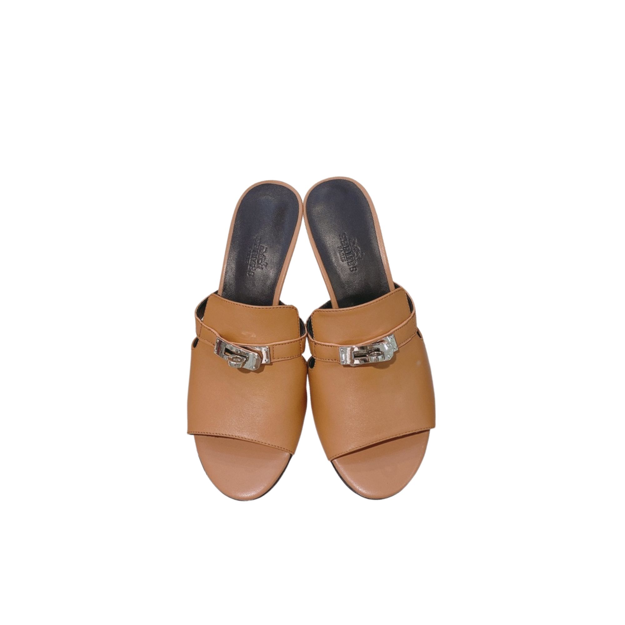 HERMES CUTE SANDAL BROWN H212221Z