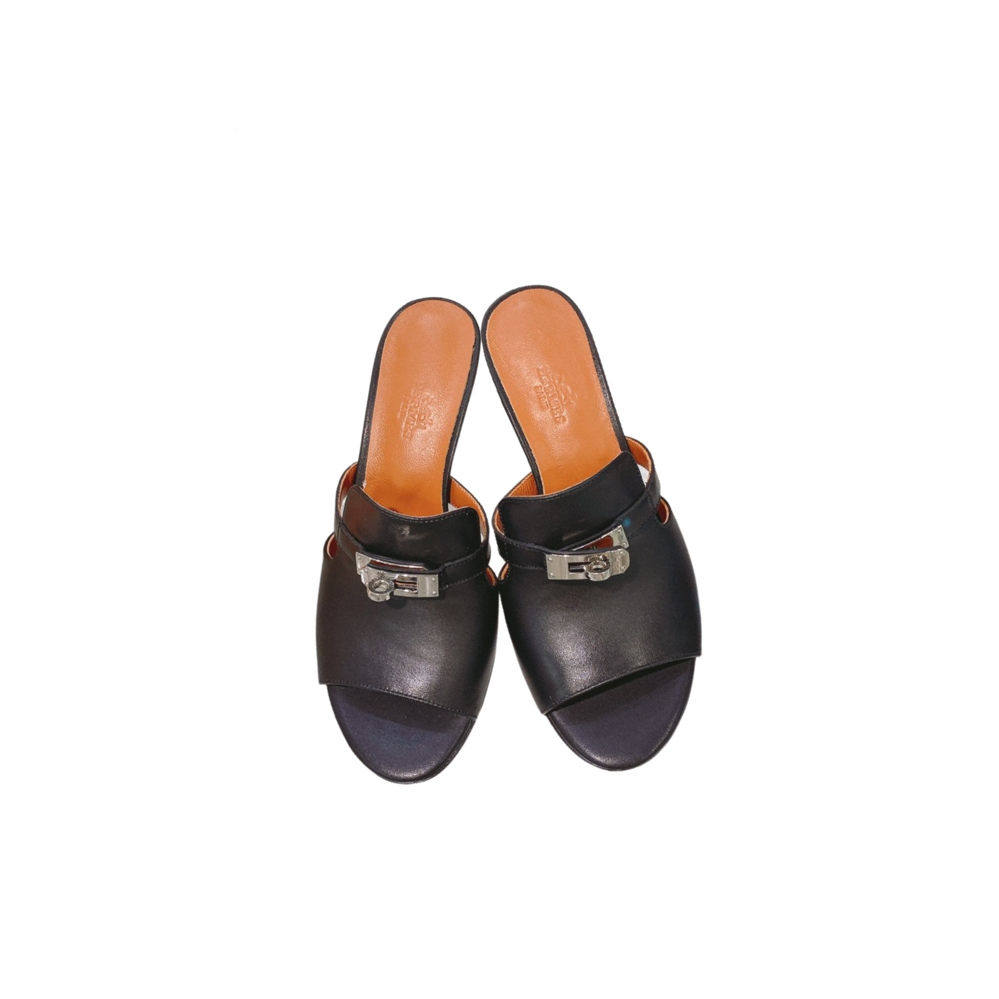 HERMES CUTE SANDAL BLACK H212221Z