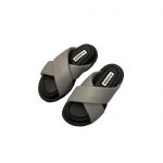 JIL SANDER PADDED SLIDES BLACK AND GREY J15WP0043