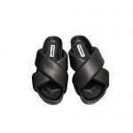 JIL SANDER PADDED SLIDES BLACK J15WP0043