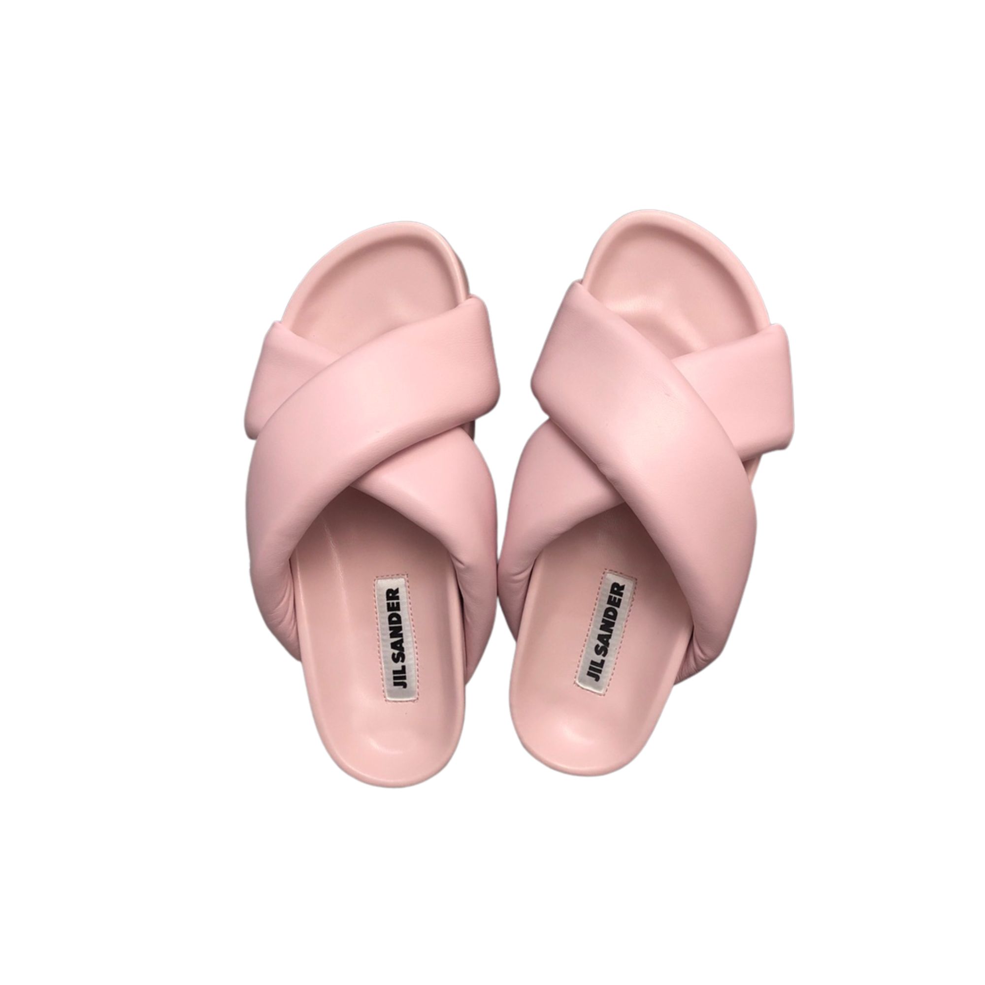 JIL SANDER PADDED SLIDES PINK J15WP0043