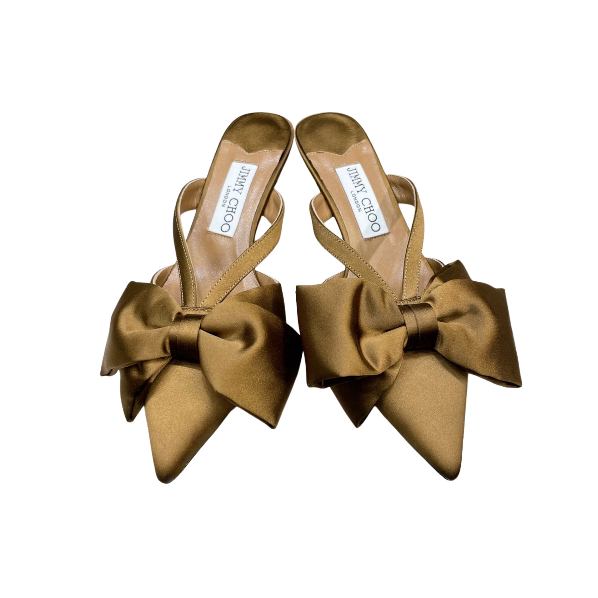 JIMMY CHOO FLACA MULE 50 CHICORY COFFEE FLACAMULE50AJV