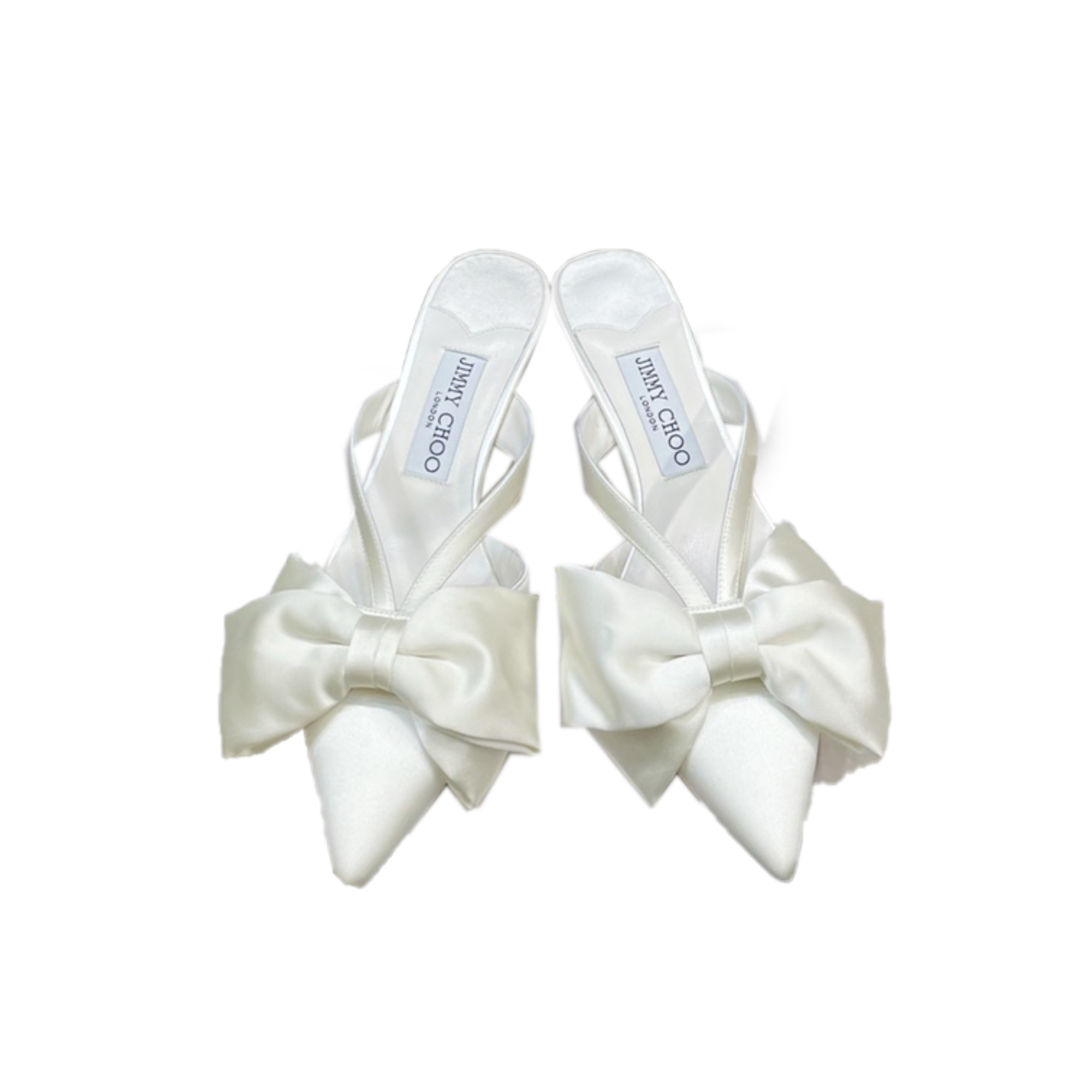 JIMMY CHOO FLACA MULE 50 WHITE FLACAMULE50AJV