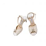 JIMMY CHOO SACORA 100 SANDALS WHITE SACORA100WOZ