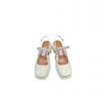 JIMMY CHOO SANDALS WHITE BING100PAT