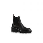 LOUIS VUITTON BEAUBOURG ANKLE BOOT BLACK 1A8949